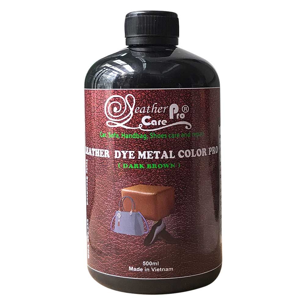 Thuốc nhuộm da Bò, thuốc nhuộm giày da, ghế da – Leather Dye Metal Color Pro (Dark Brown)